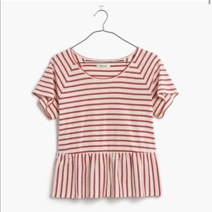 Madewell Striped Swing Panel Tee